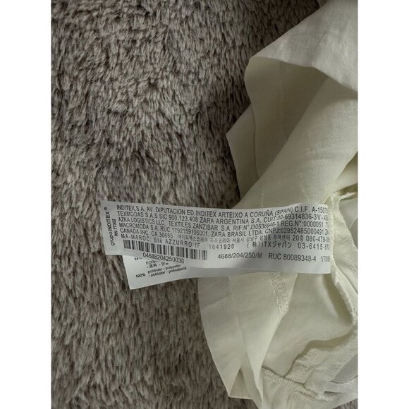 ZARA Women’s LINEN BLEND CUT OUT JUMPSUIT DRESS Size M New - Picture 12 of 15